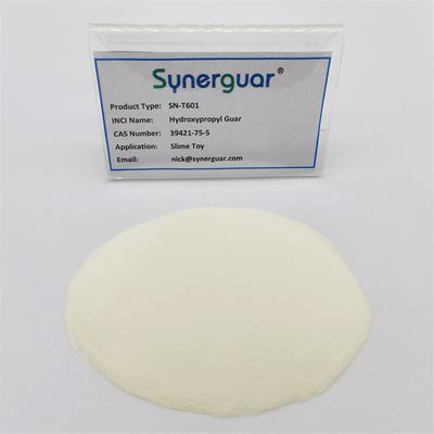 Главная Hydroxypropyl камедь Guar с верхним качеством имеет высокую степень замещения и высокой прозрачности для игрушки шлама