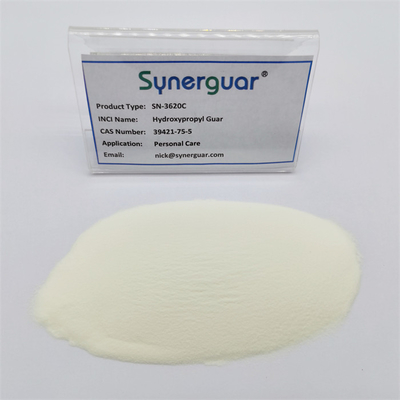 Главная Hydroxypropyl камедь Guar с верхним качеством имеет среднюю выкостность и высокую прозрачность для личной заботы