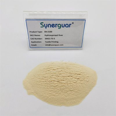 Hydroxypropyl камедь Guar с высоким стоить представлением имеет низкую выкостность и низкую степень замещения для печатания ткани