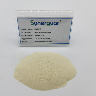 Hydroxypropyl камедь Guar с высоким стоить представлением имеет высоковязкую и среднюю степень замещения для масла Fracking