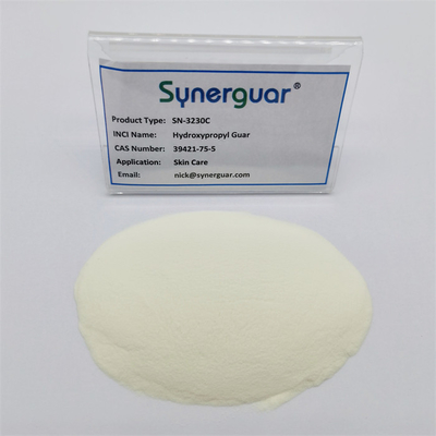 Главная Hydroxypropyl камедь Guar с верхним качеством имеет среднюю выкостность и высокую прозрачность для заботы кожи