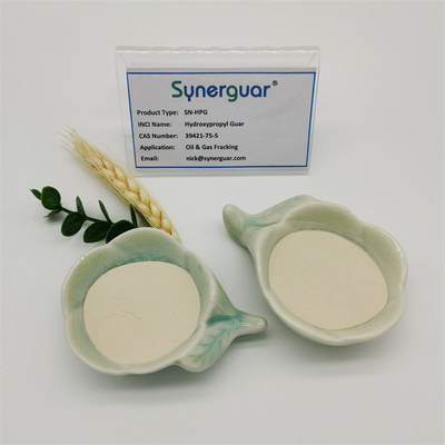 Hydroxypropyl камедь Guar с высоким стоить представлением имеет высоковязкую и среднюю степень замещения для масла Fracking