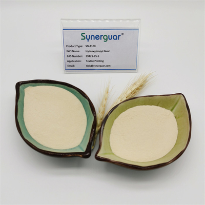 Hydroxypropyl камедь Guar с высоким стоить представлением имеет низкую выкостность и низкую степень замещения для печатания ткани