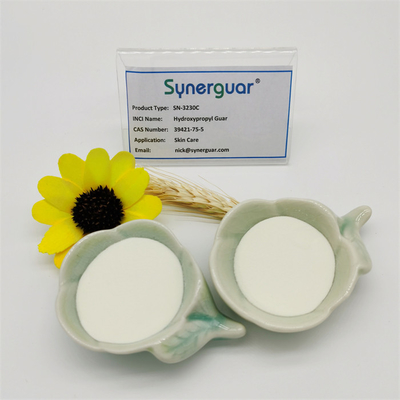 Главная Hydroxypropyl камедь Guar с верхним качеством имеет среднюю выкостность и высокую прозрачность для заботы кожи