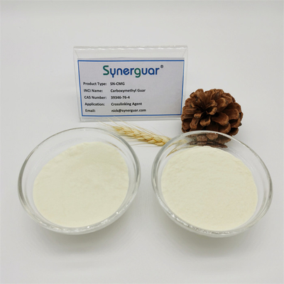 Carboxymethyl камедь Guar с высококачественным имеет высоковязкую и среднюю степень замещения для сшивающего агента
