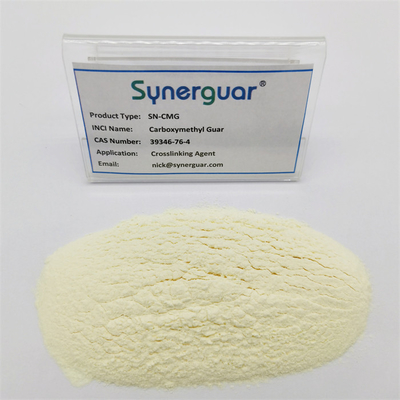 Carboxymethyl камедь Guar с высококачественным имеет высоковязкую и среднюю степень замещения для сшивающего агента